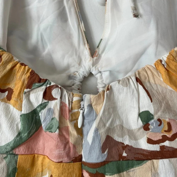 Abercrombie & Fitch Halter Keyhole Midi Dress Floral  Size XXS - Picture 5 of 8